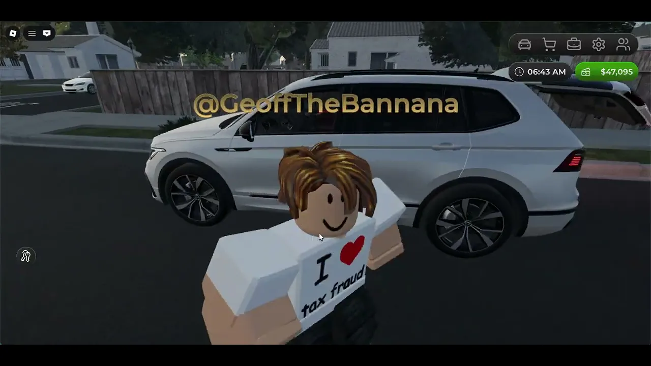 Mojave Valley controls — start car, shift gears, and signals on Roblox